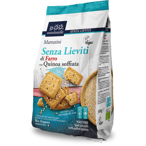 Mattutini di farro e quinoa soffiata 300g SOTTOLESTELLE