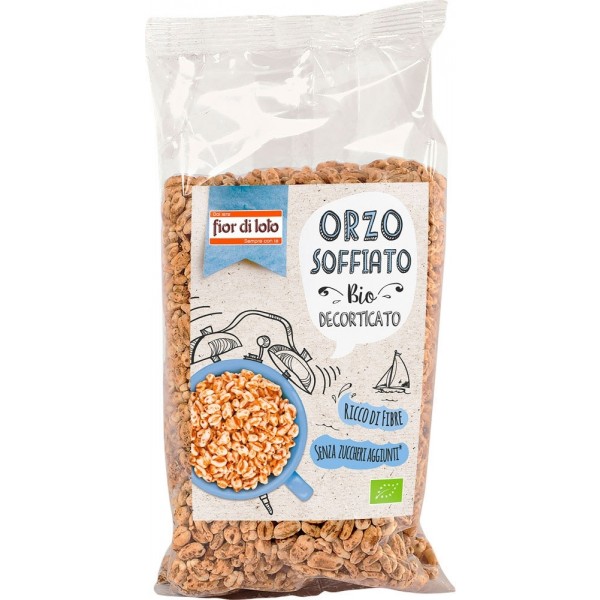 Orzo Soffiato Perlato Integrale 125gr Fior di Loto