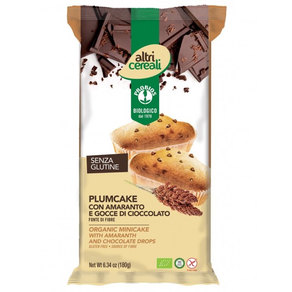 Plumcake di amaranto con gocce di cioccolato 4x45g PROBIOS