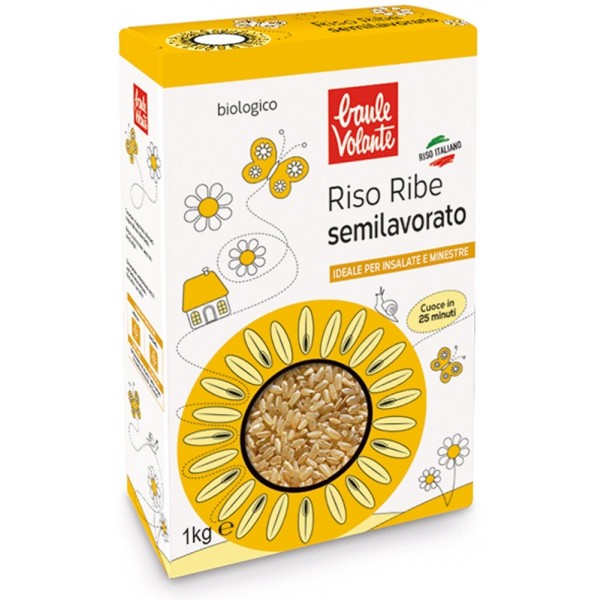 Riso Ribe Lungo Semilavorato 1kg Baule Volante