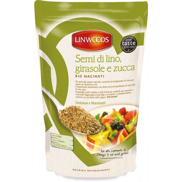Semi di lino, zucca, girasole macinati 200g Linwoods