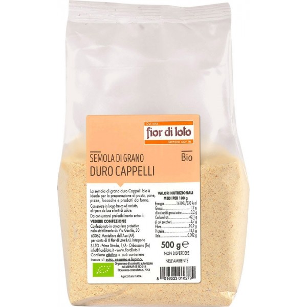 Semola di Grano Duro Cappelli 500g Fior di Loto