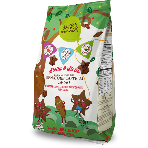 Stella&stello biscotti grano cappell akrux® cacao 300g SOTTOLESTELLE