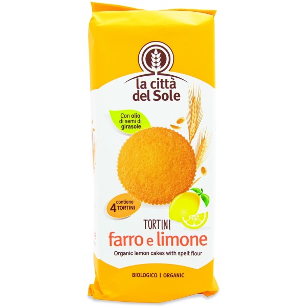 Tortine di Farro al Limone 180g La Città del Sole
