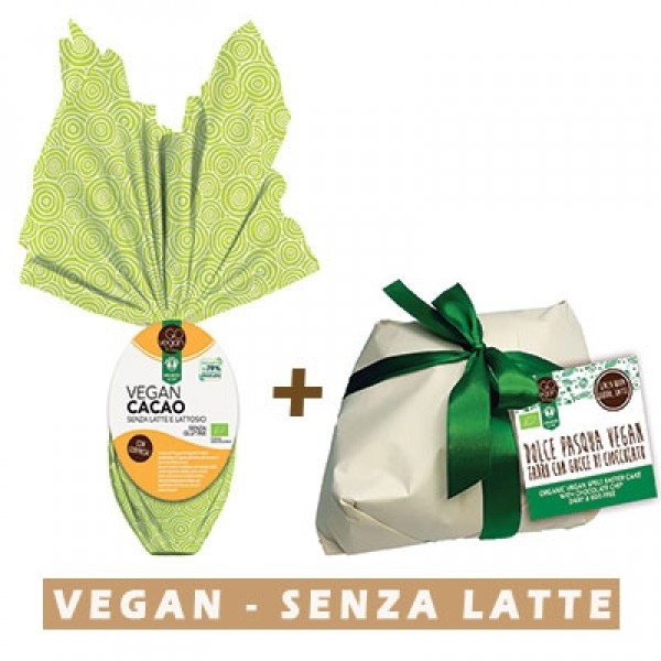 Uovo di Pasqua Vegan + Dolce Pasqua Farro con Gocce Cioccolato Vegan