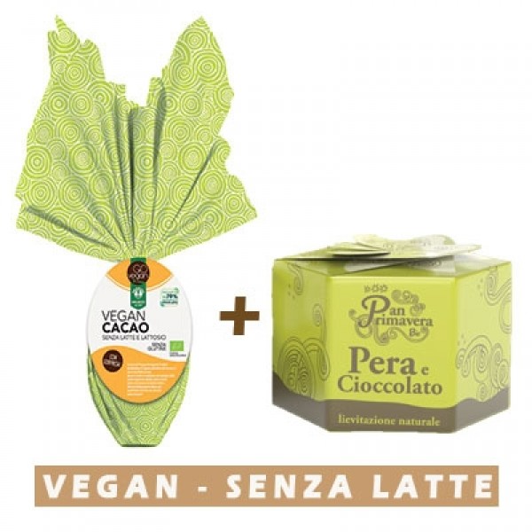 Uovo di Pasqua Vegan + PanPrimavera Pera e Cioccolato