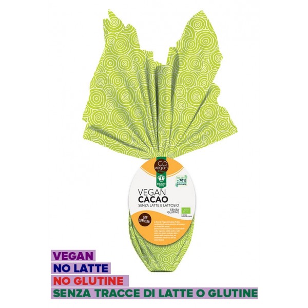 Uovo di Pasqua Vegan senza latte senza glutine 200g Probios