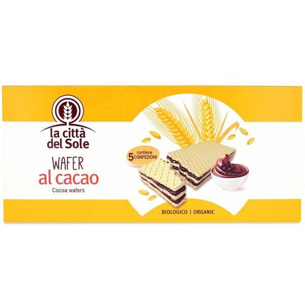Wafers al Cacao 5x45g La Città del Sole